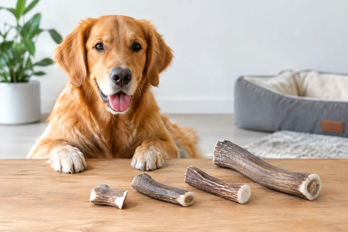 How to Size Antler Chews for Your Dog Safely